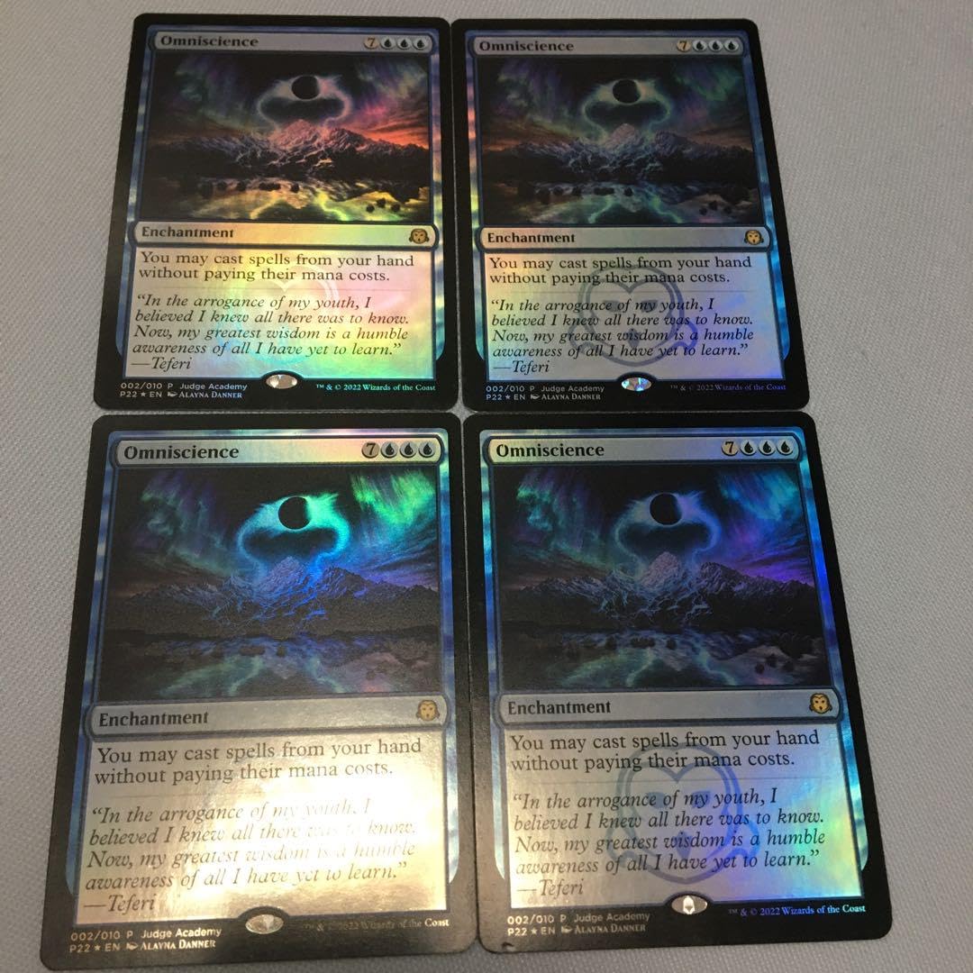 MTG 全知/Omniscience foil ジャッジ褒章 2枚セット｜トレーディングカード