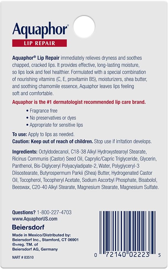 Aquaphor Lip Repair (2 Pack)