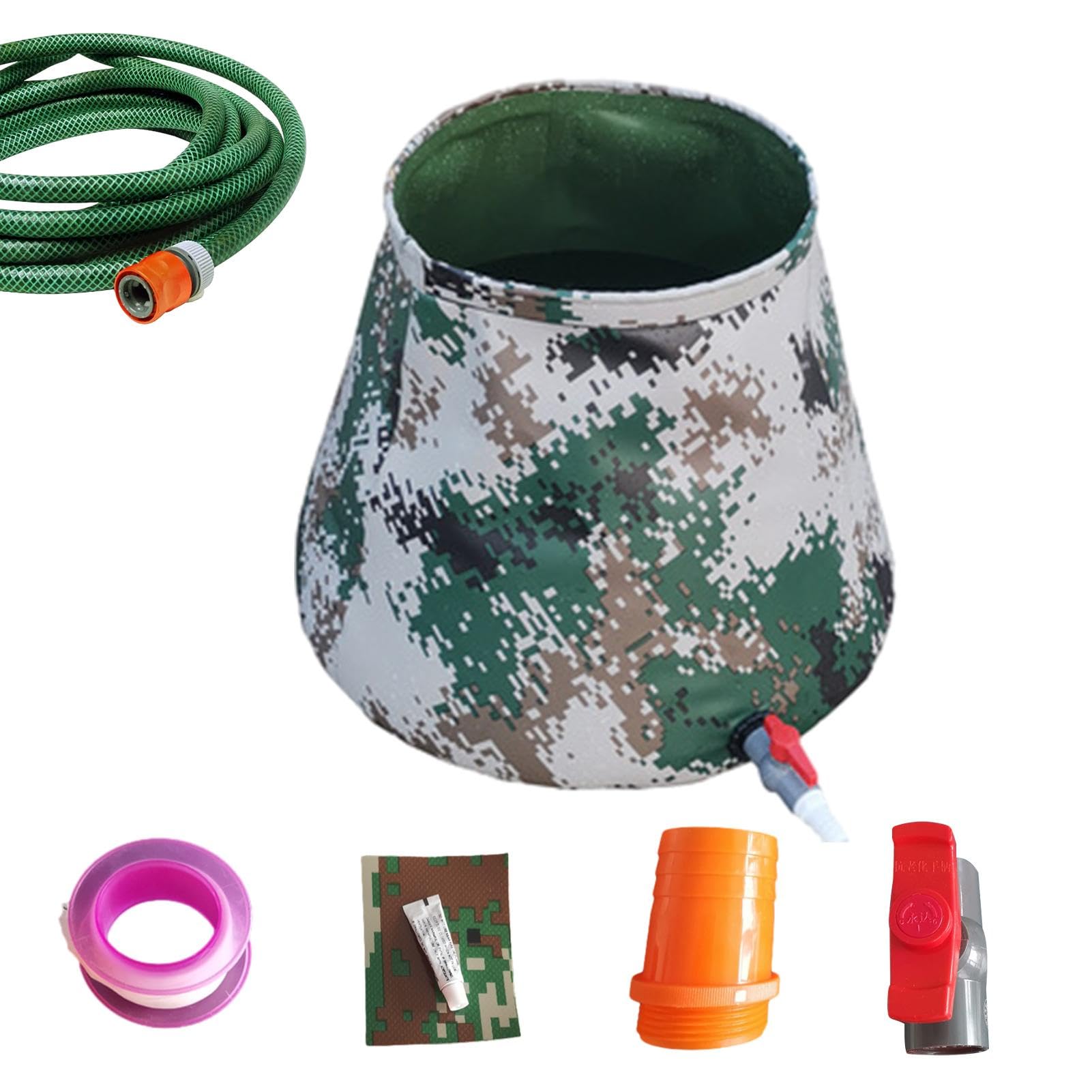 Tragbarer, Camping-Wasserkanister Faltbarer Verdickter Komprimierbarer | Faltbarer Wassertank Tragbar Und Strapazierfähig Für Outdoor Camping Wandern Backpacking Und Notfallvors