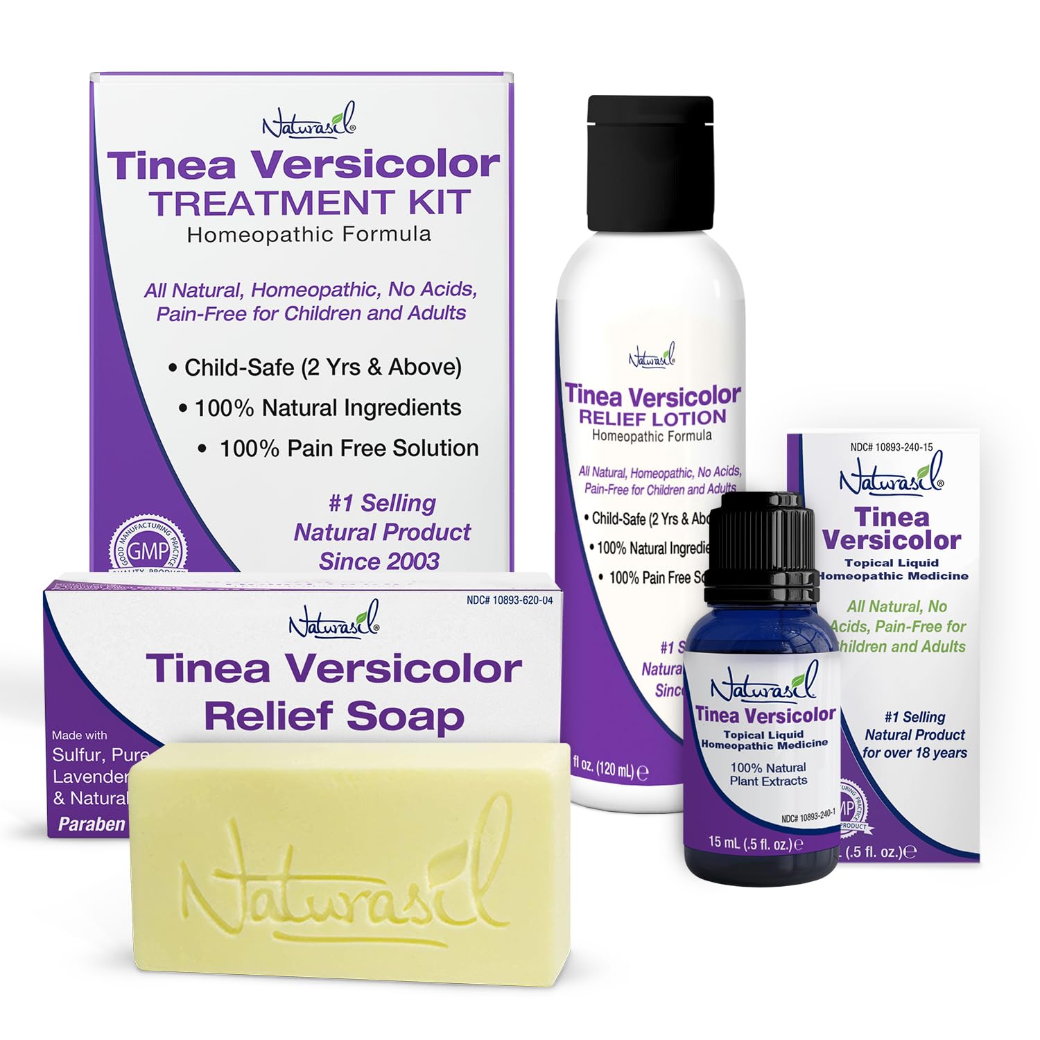 Tinea Versicolor Total Control Treatment Kit by Naturasil