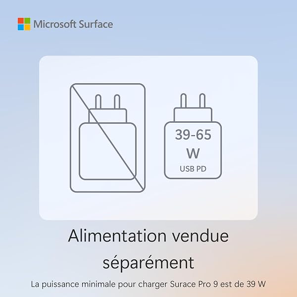 Microsoft Surface Pro (Chargeur Non Inclus) | Copilot+ PC | Ecran Tactile 13” | Snapdragon® X Plus | 16Go RAM | SSD 256Go | Dernier Modèle, 11ème Edition | Platine - 2