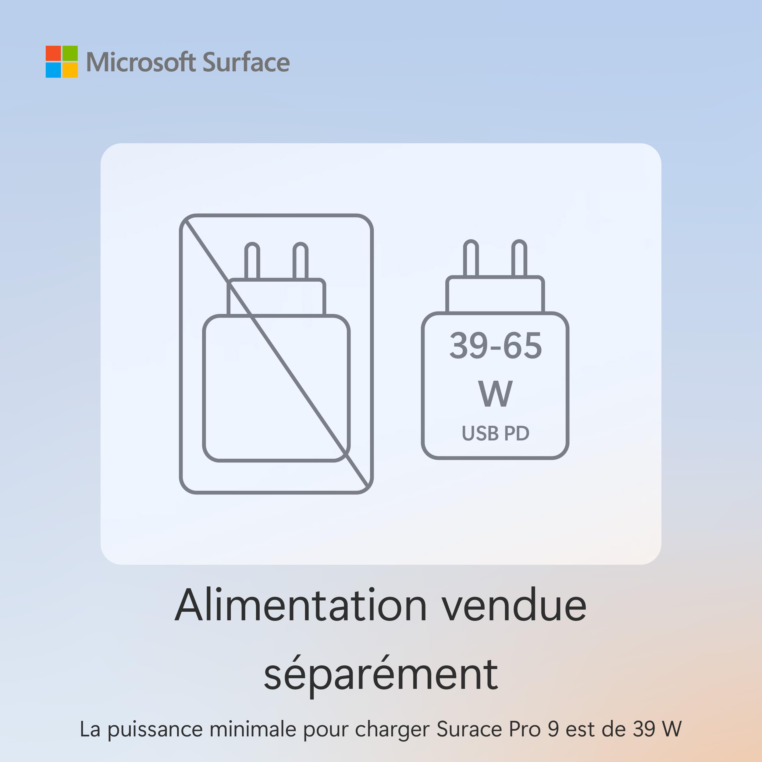 Microsoft Surface Pro (Chargeur Non Inclus) | Copilot+ PC | Ecran Tactile 13” | Snapdragon® X Plus | 16Go RAM | SSD 256Go | Dernier Modèle, 11ème Edition | Platine - 3