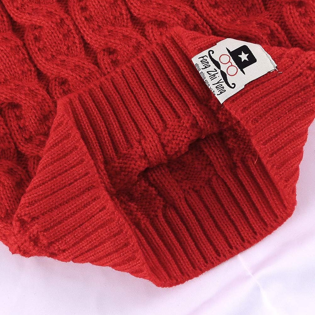MODNTOGA Toddler Baby Boys Girls Knit Sweaters Cable Turtleneck High Collar Fall Winter Soft Warm Sweater Pullover Tops - Image 5