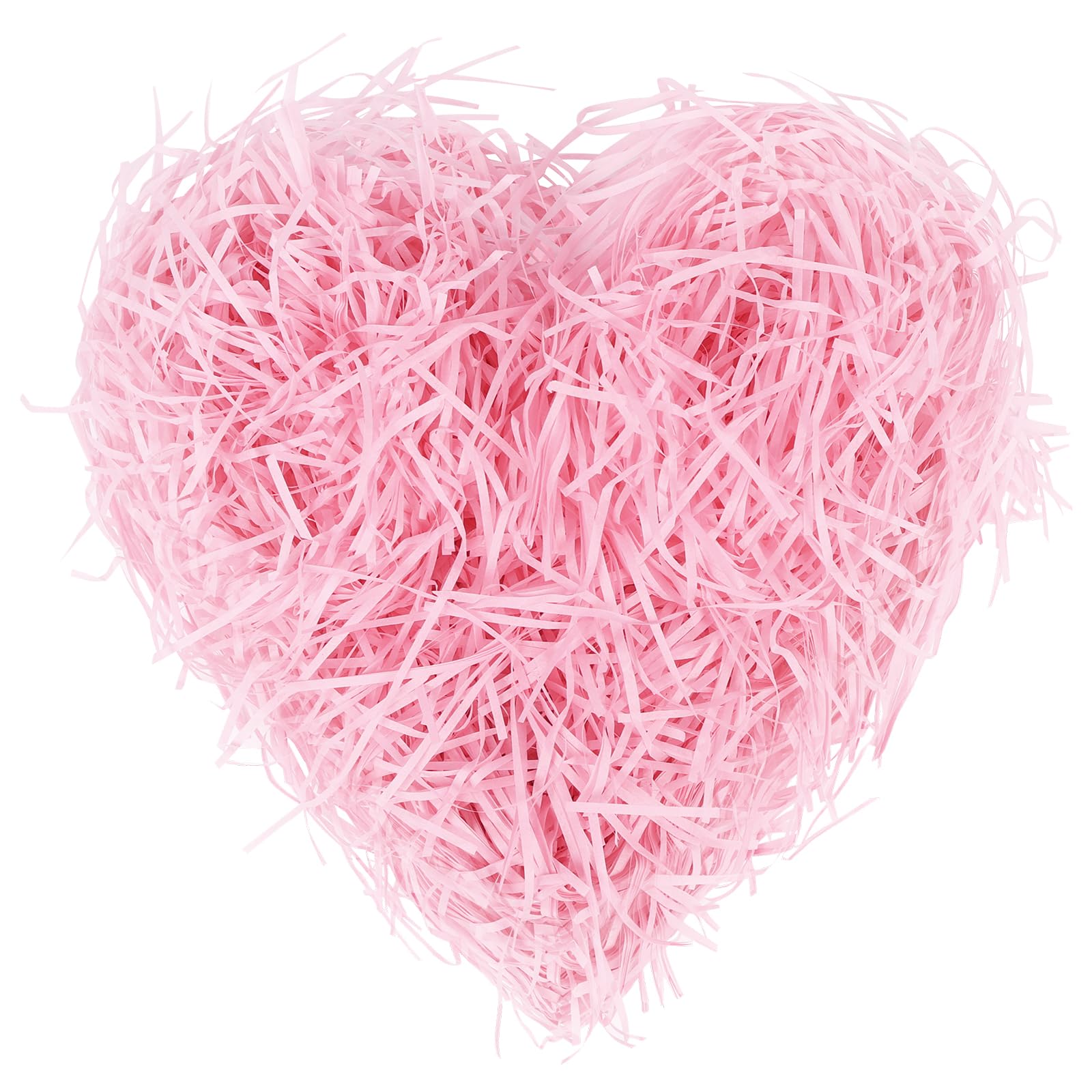 Alaoo Raffia Paper Shreds, 100g Shreds Stuffing Paper, Shredded Paper Packaging for Soft Hamper Filling and Packaging Filler Shreds Stuffing Paper and Cushioning Material for Moving, Pink — image 1