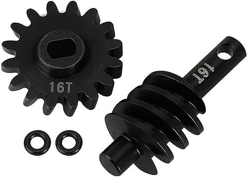 Miniatura 7 de 2 piezas diferenciales de eje de acero 16T2T engranaje diferencial de sobremarcha delantera y trasera para axial SCX24 124 RC camión sobre orugas,