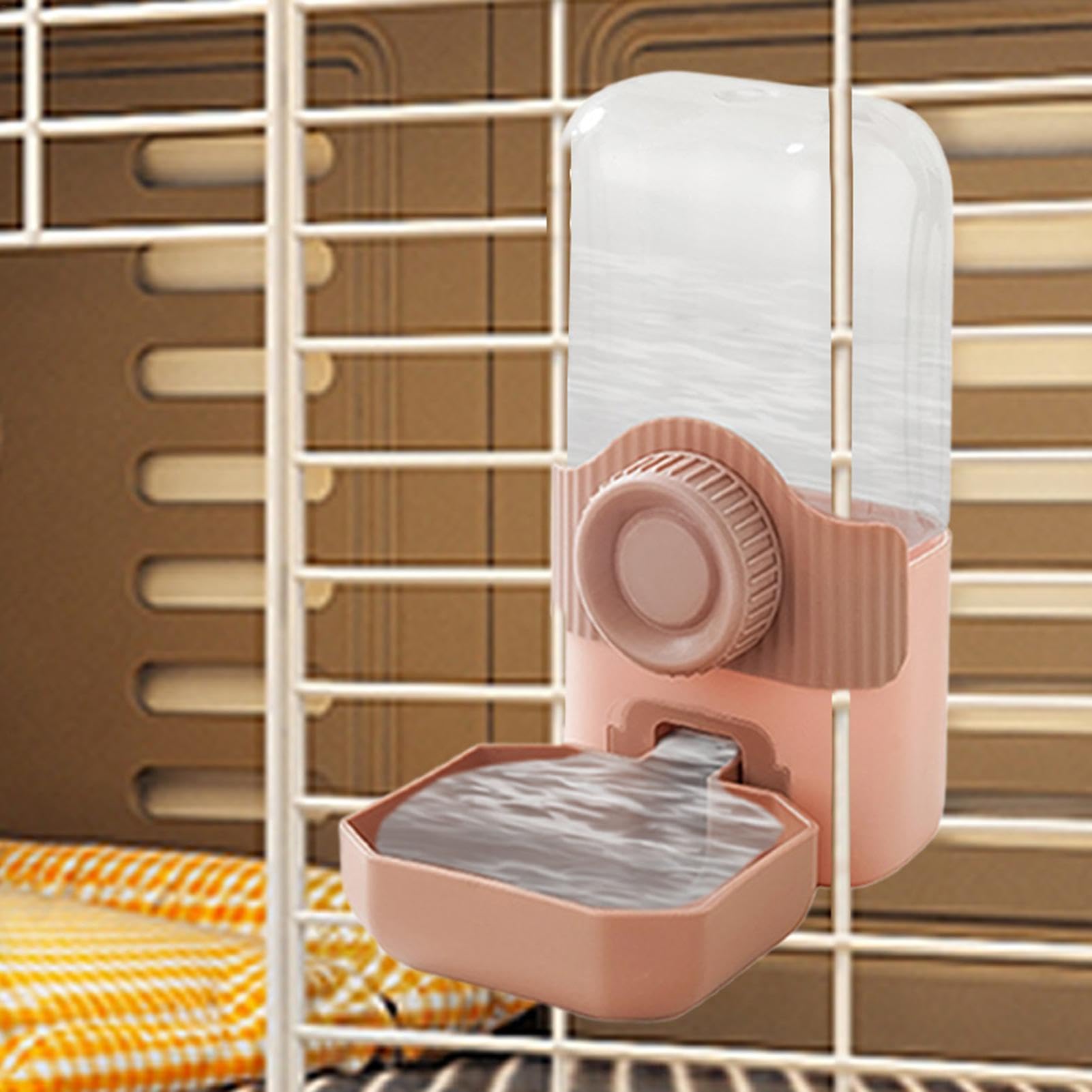 comedero automático para Gatos, Dispensador de Agua Colgante for Gatos | Comedero automático for Gran Capacidad(Pink)