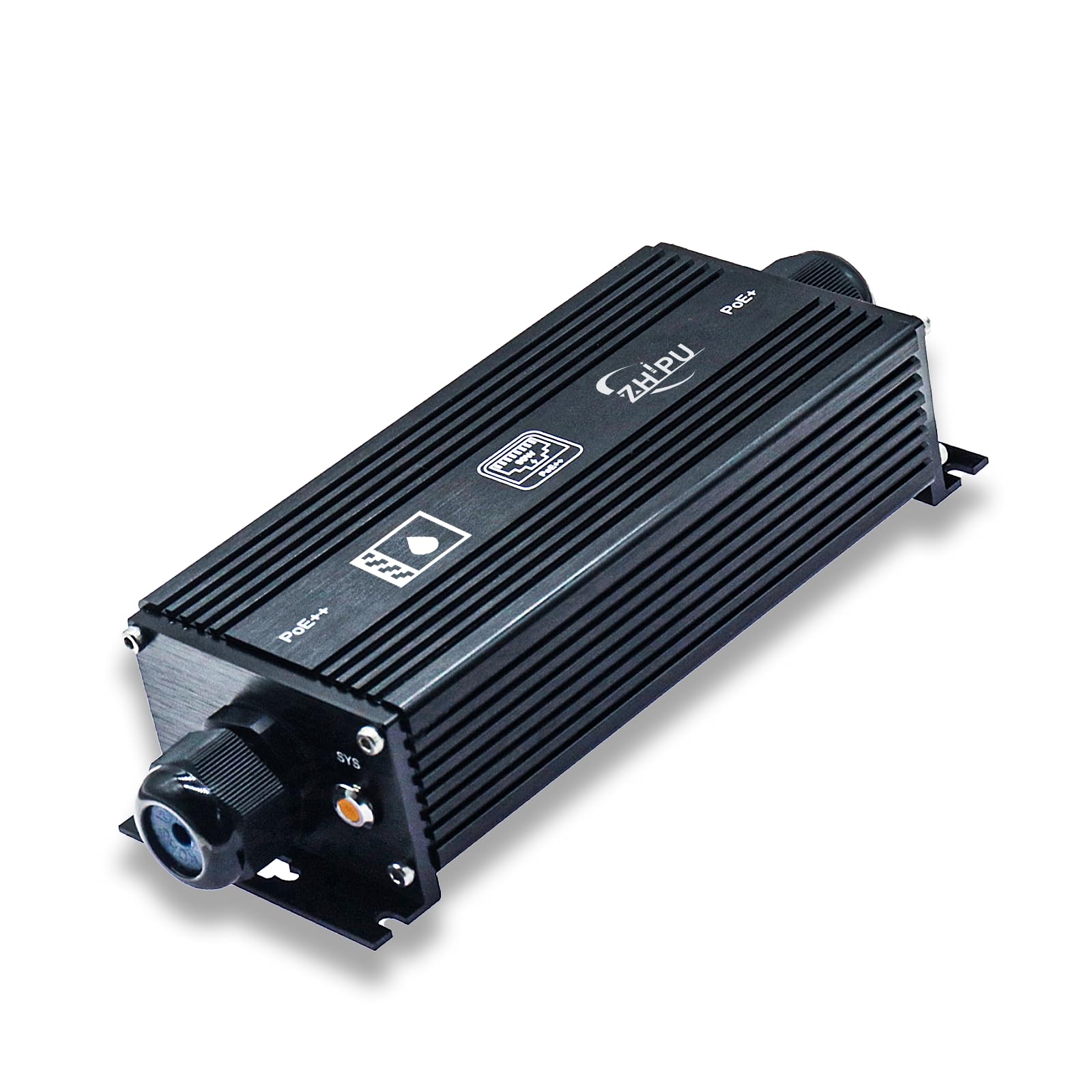 Prolongateur PoE Gigabit étanche IP67, haute puissance 90 W, Ethernet 1000 Mbps, portée de 100 m, -40 °C à 80 °C, pour surveillance de sécurité et ingénierie de réseau