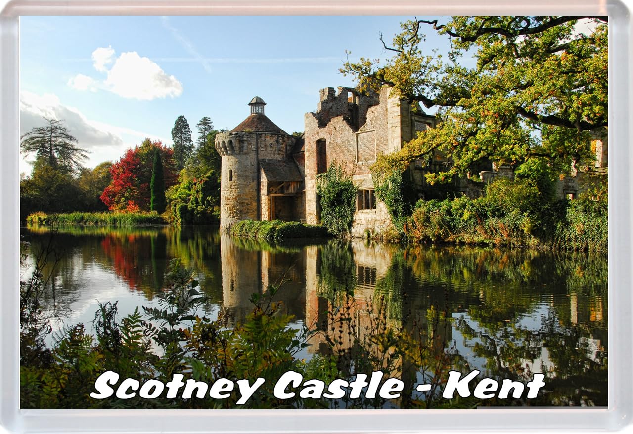 Baked Bean Store Multicolor Scotney Castle - Kent - 96 X 67Mm Jumbo Fridge Magnet/Magnets Bbsfhm725
