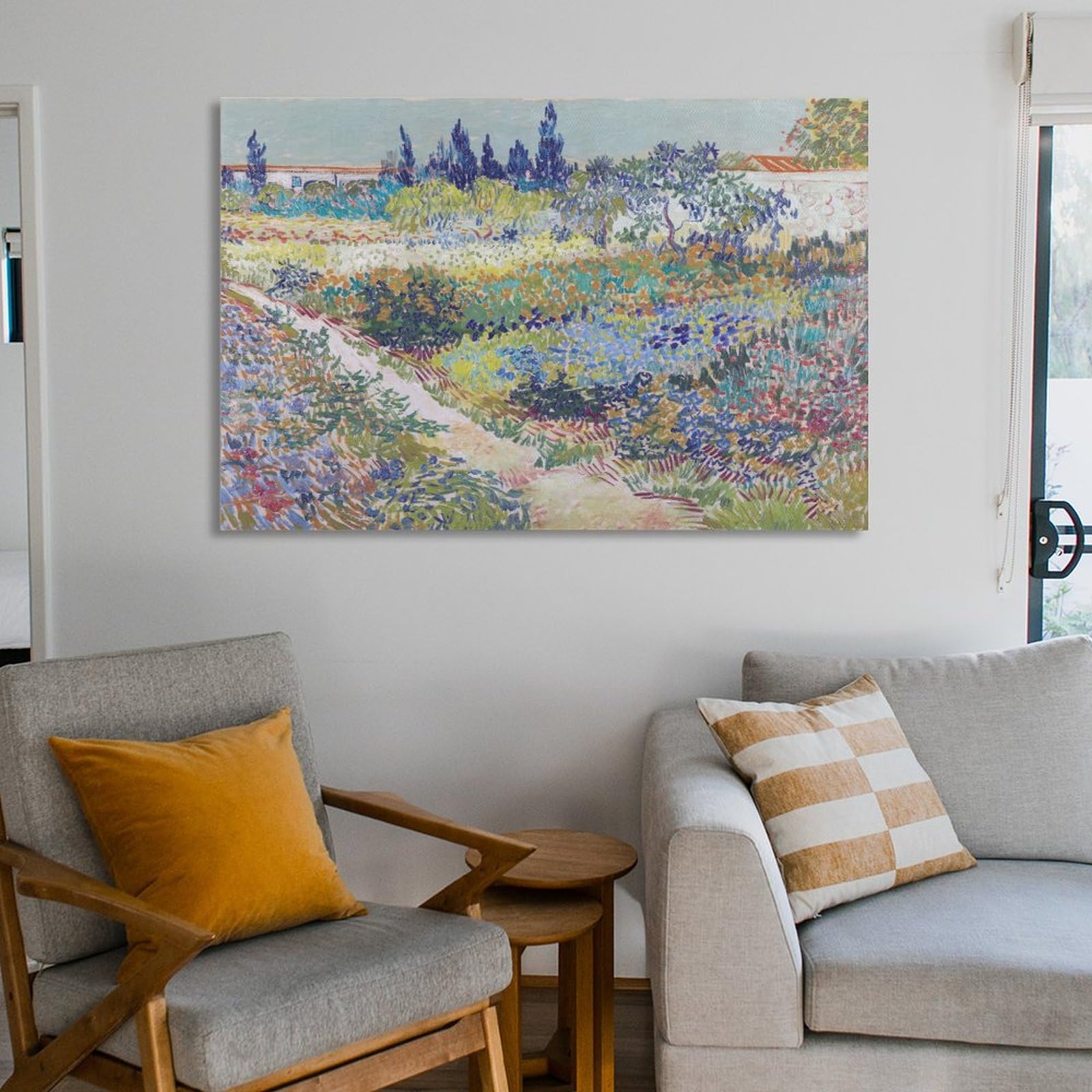 ヴィンセント・ファン・ゴッホ 『花咲く庭と小道』 オーダー油絵 】ゴッホ 花咲く庭と小道 【選べるサイズ／選べる
