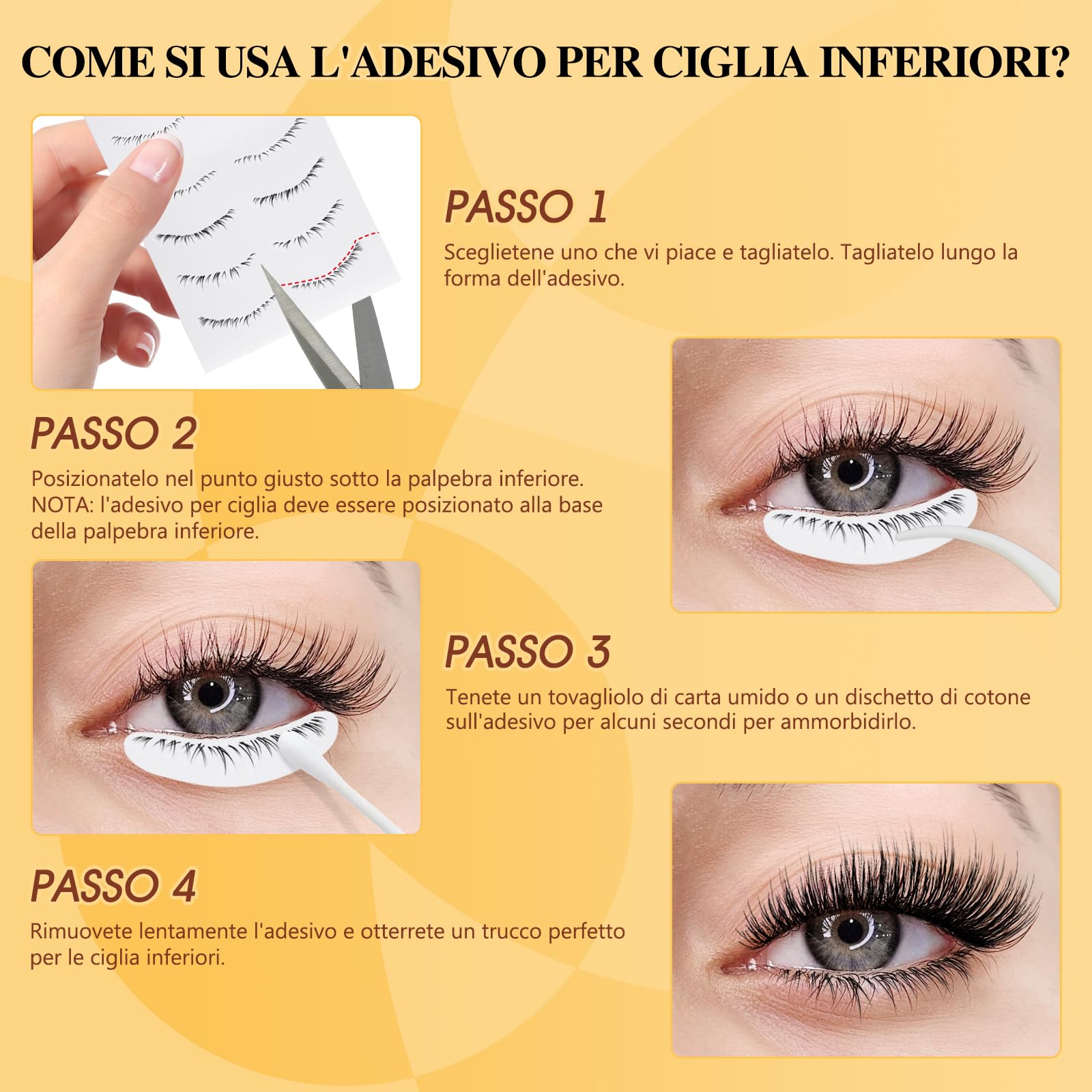 Ciglia Magnetiche Naturali, Ciglia Finte Magnetiche riutilizzabili con applicatore, non c'è bisogno di colla magnetica per Ciglia QUEWEL facile da indossare e rimuovere （Style B 07)