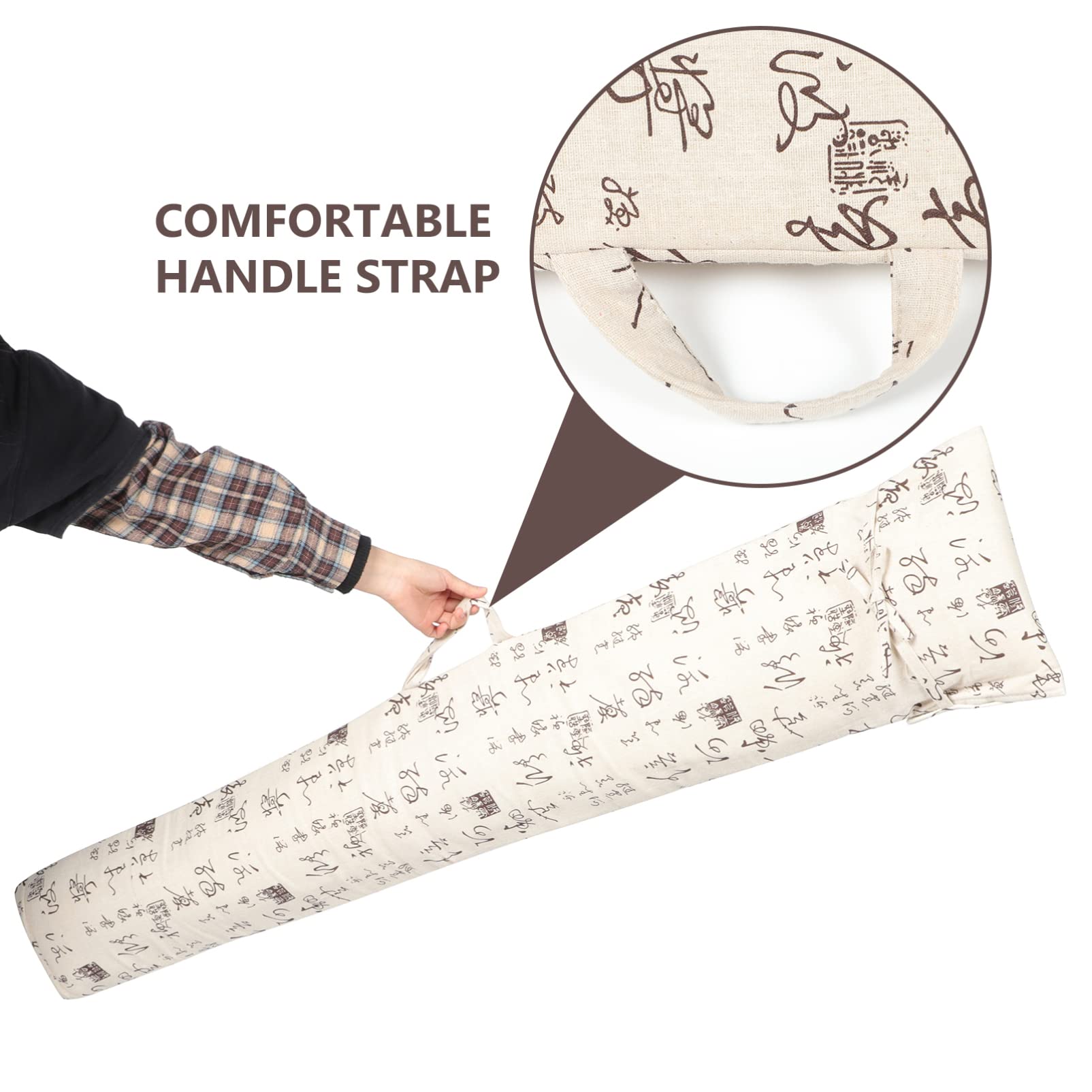 TOYANDONA Traditionelle Guzheng Tasche aus Baumwollleinen Gepolstert mit Griff Leichte Instrumentenaufbewahrung für Guzheng Outdoor Tragetasche für Reisen