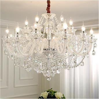 LED Chandeliers, Luxury LED Crystal Chandeliers Lighting Lustre Cristal Compatible with Living Room Bedroom Led Modern Large Chandeliers,Ceiling Lighting