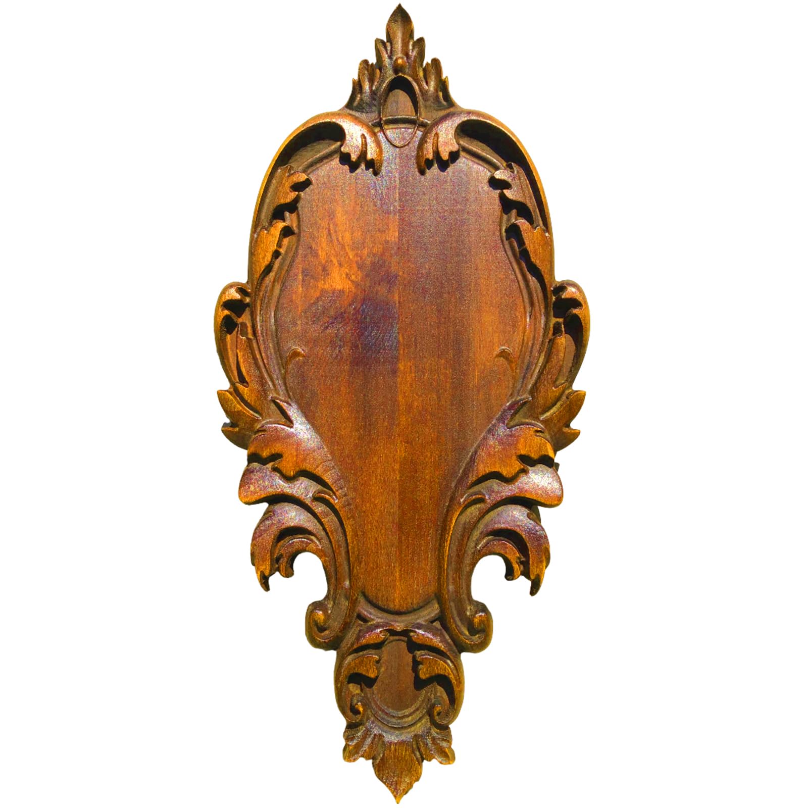 Trophy Shield - Tabla de madera de haya maciza para trofeos de caza, cuernos como jabalí, ciervo, cabras (B-37) (roble rústico)