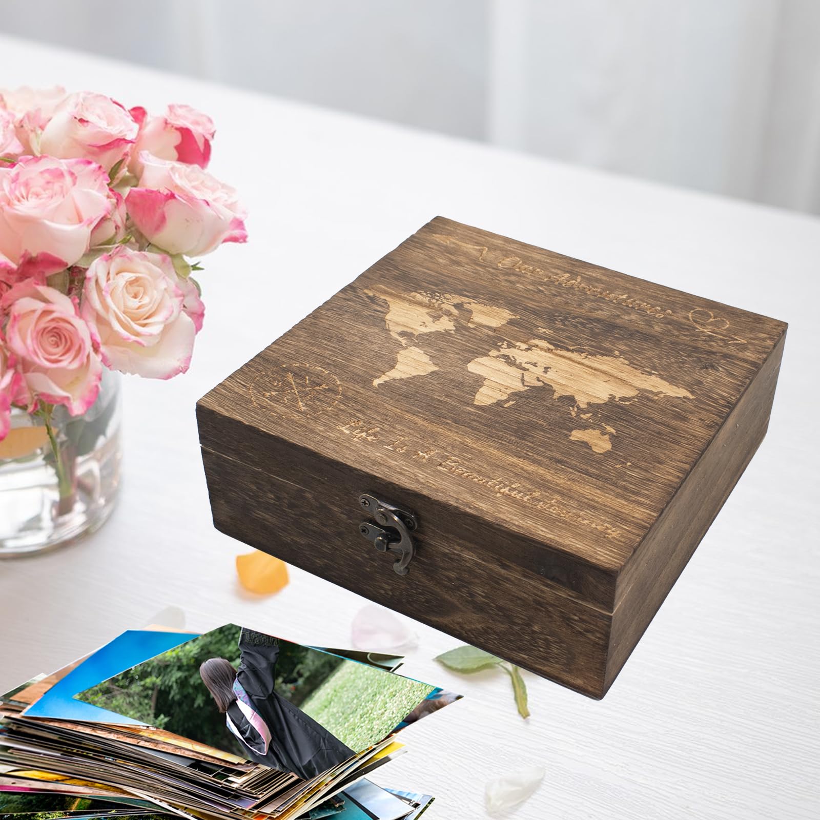 Amazon.co.jp: QoTang Our Adventuresボックス 17.7 x 7.7 x 2.7インチ
