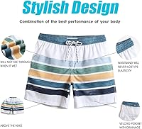 Vista 4 de maamgic Traje de baño para hombre de corte ajustado de 7 pulgadas, de secado rápido, con forro de malla