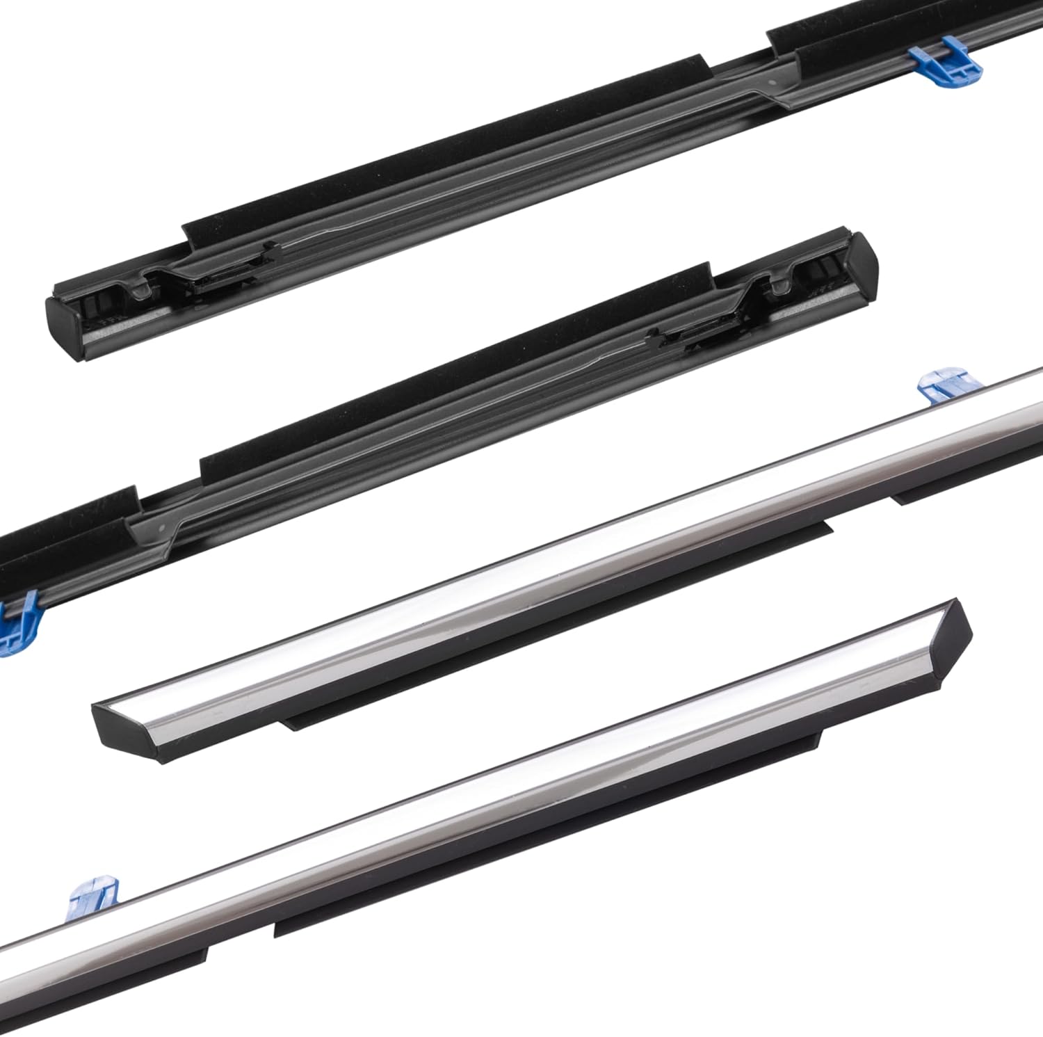 Chrome Window Weather Stripping for Honda Civic 2006 2007 2008 2009 2010 2011, for Honda Civic Window Trim Molding, 72410-SNA-A01 72450-SNA-A01 72950-SNA-A01 72910-SNA-A01 For Honda Civic 2006-2011 Chrome