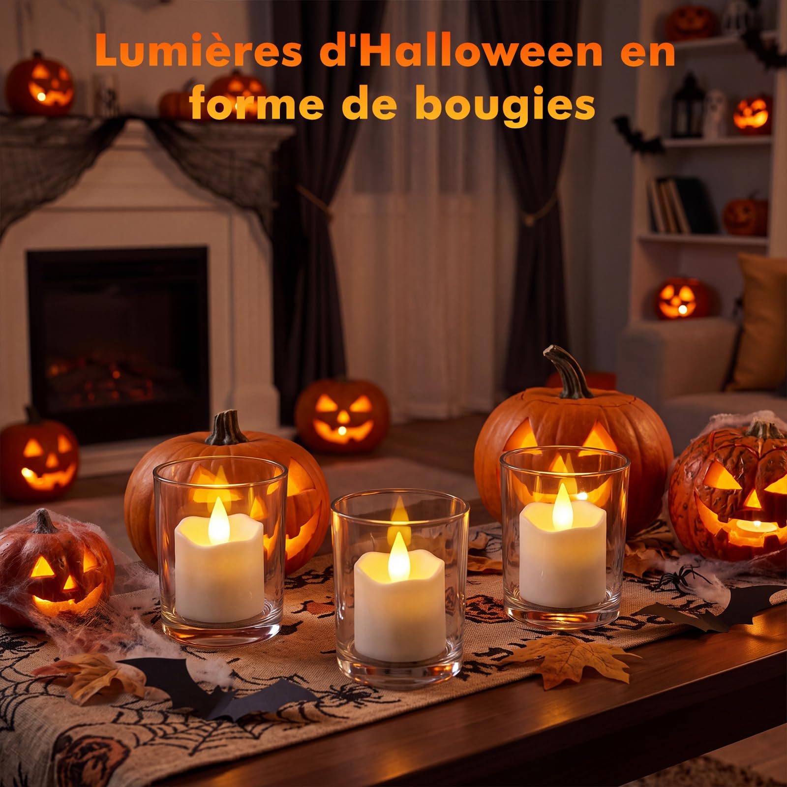 GZU Lot de 12 Bougie LED Chauffe Plat Flamme Vacillante Rechargeable
