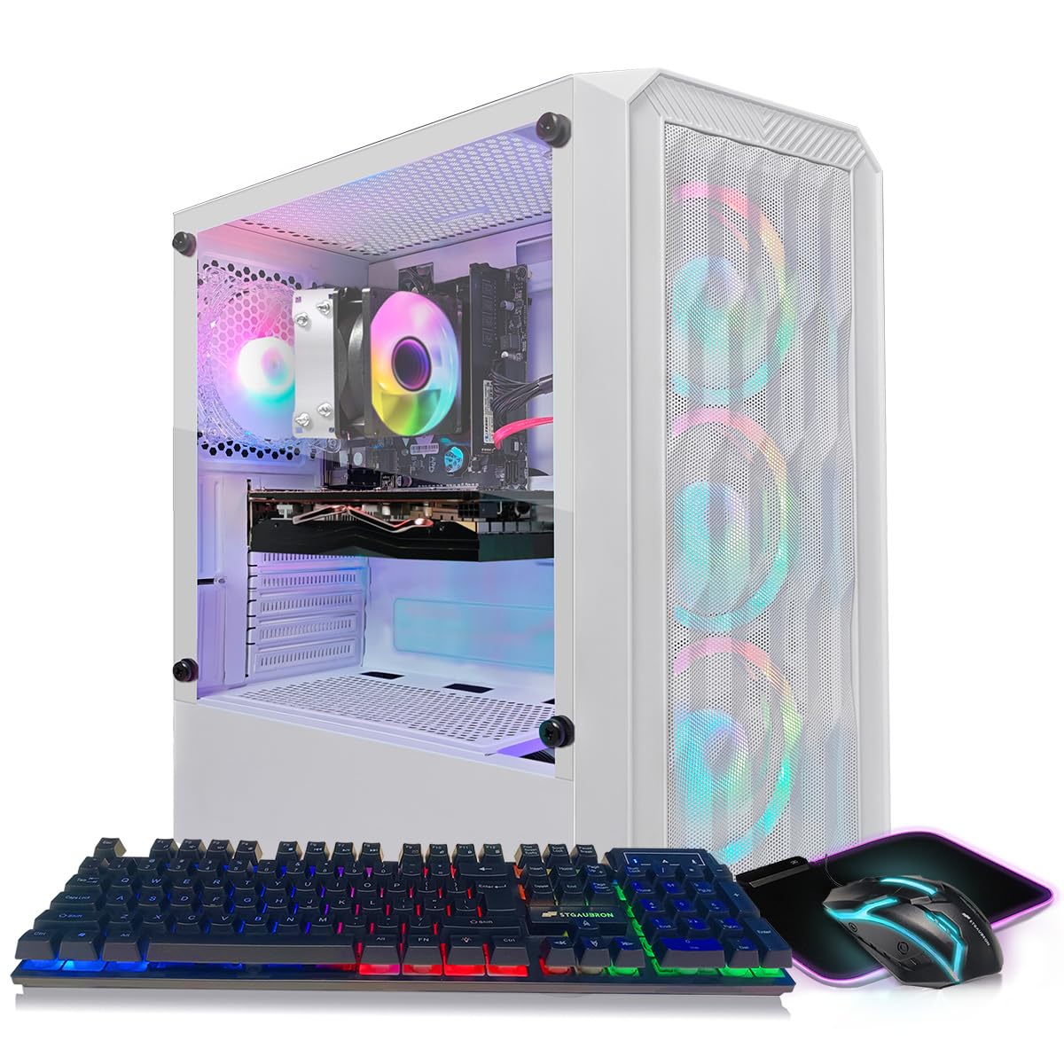 Amazon.com: STGAubron Gaming PC Desktop, AMD Ryzen 5 2600 up