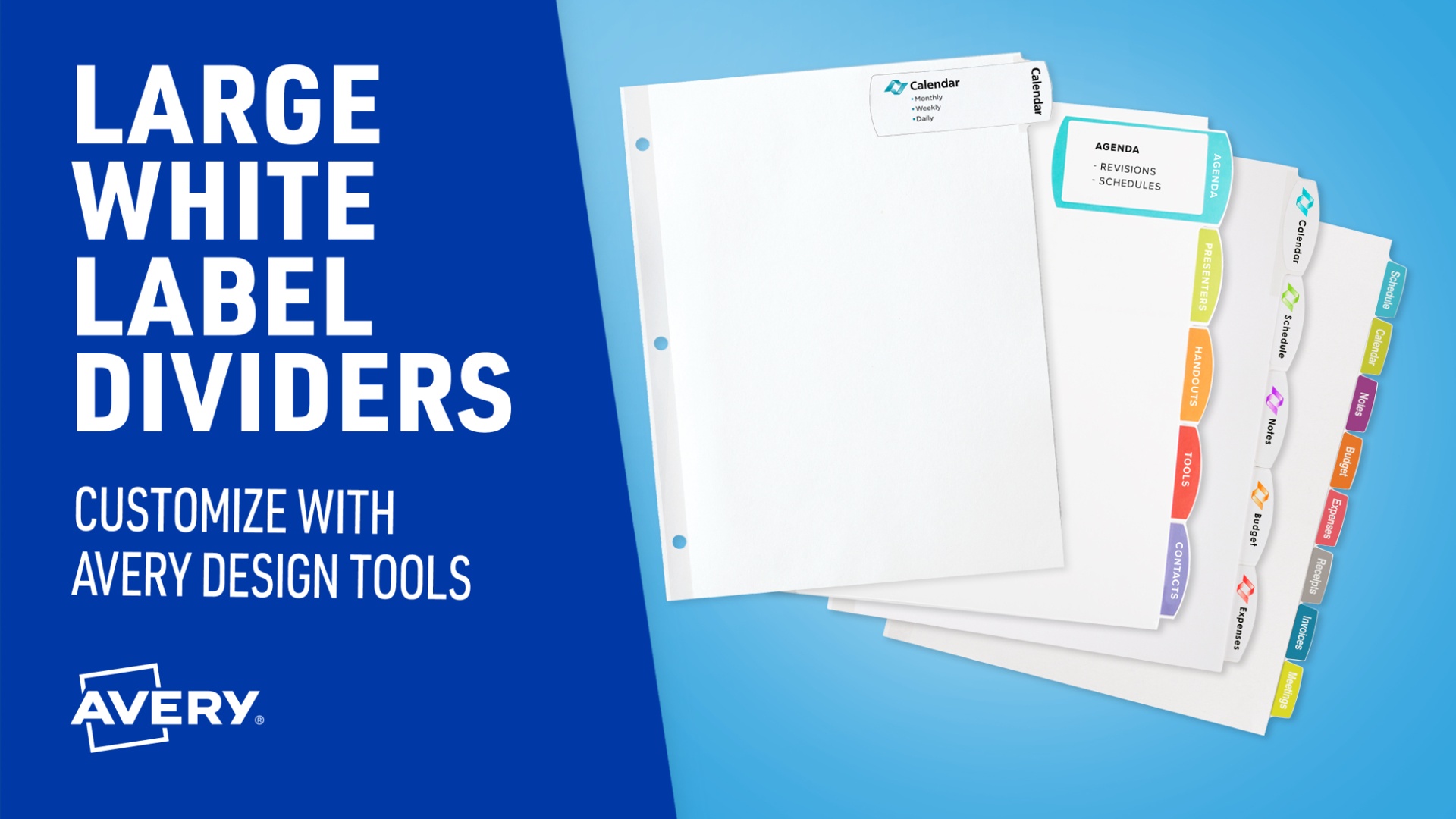 Amazon.com : Avery Big Tab Printable White Label Dividers for 3