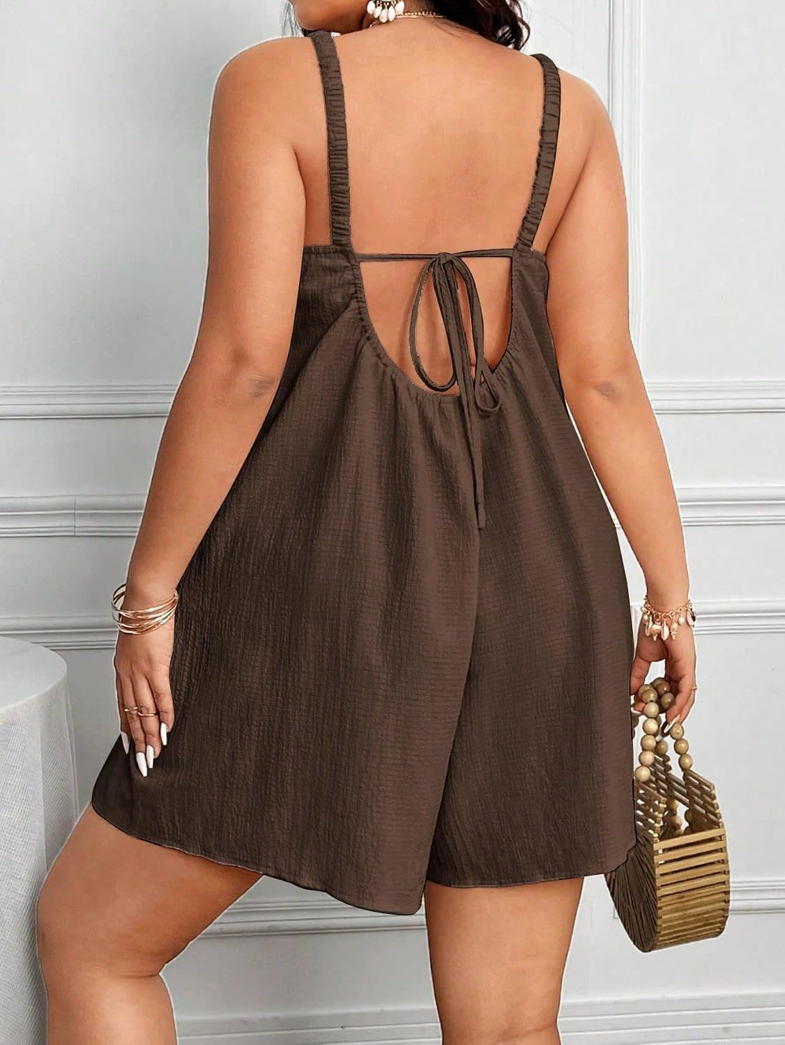 Rompers for Women Summer 2026 Plus Size Summer Romper With Straps Short