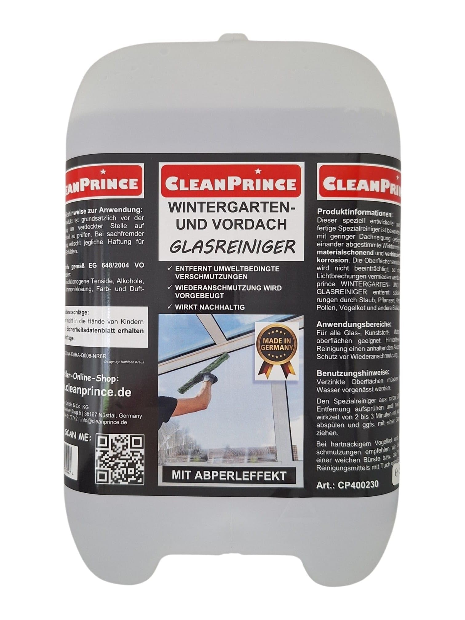 Nettoyant pour vitres 5 litres - Fabriqué en Allemagne - En boîte - Très productif
