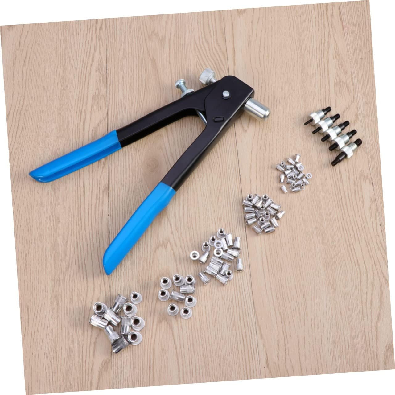 86pcs Rivet Nut Tool Kit Rivet Gun Threaded Aluminum Alloy for Metal Assembly