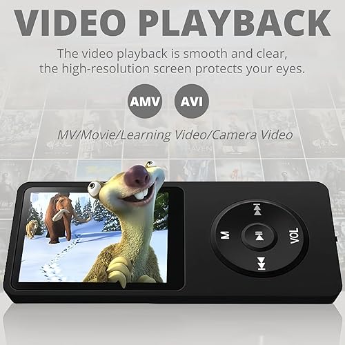 Miniatura 3 de Reproductor MP3 MP4 para niños, reproductor de MP3 con pantalla HD de 1.8 pulgadas, radio FM, auriculares, reproductor de audio HiFi portátil con