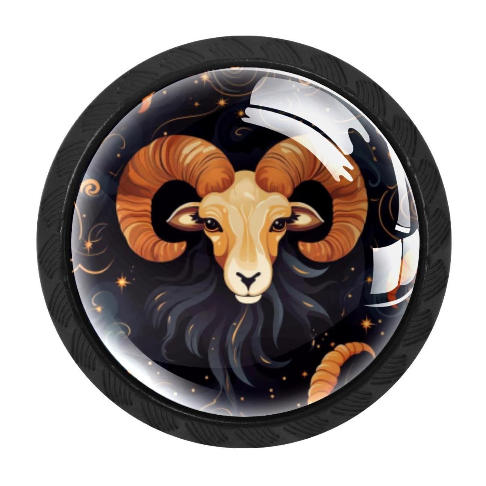 Chenzzzz Multicolored 04 4 Pack Aries Drawer Knob Cabinet Hardware