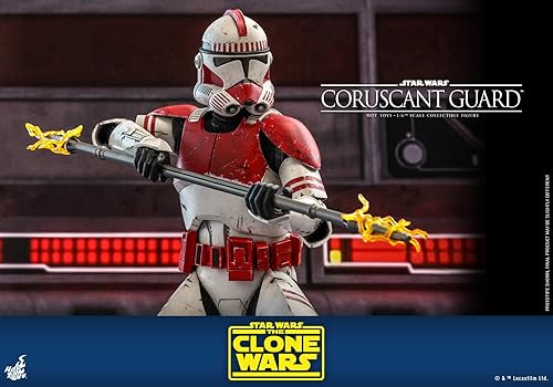 Miniatura 7 de Hot Toys Star Wars The Clone Wars Coruscant Guard Clone Trooper - Figura coleccionable de 16 escala de 12 pulgadas