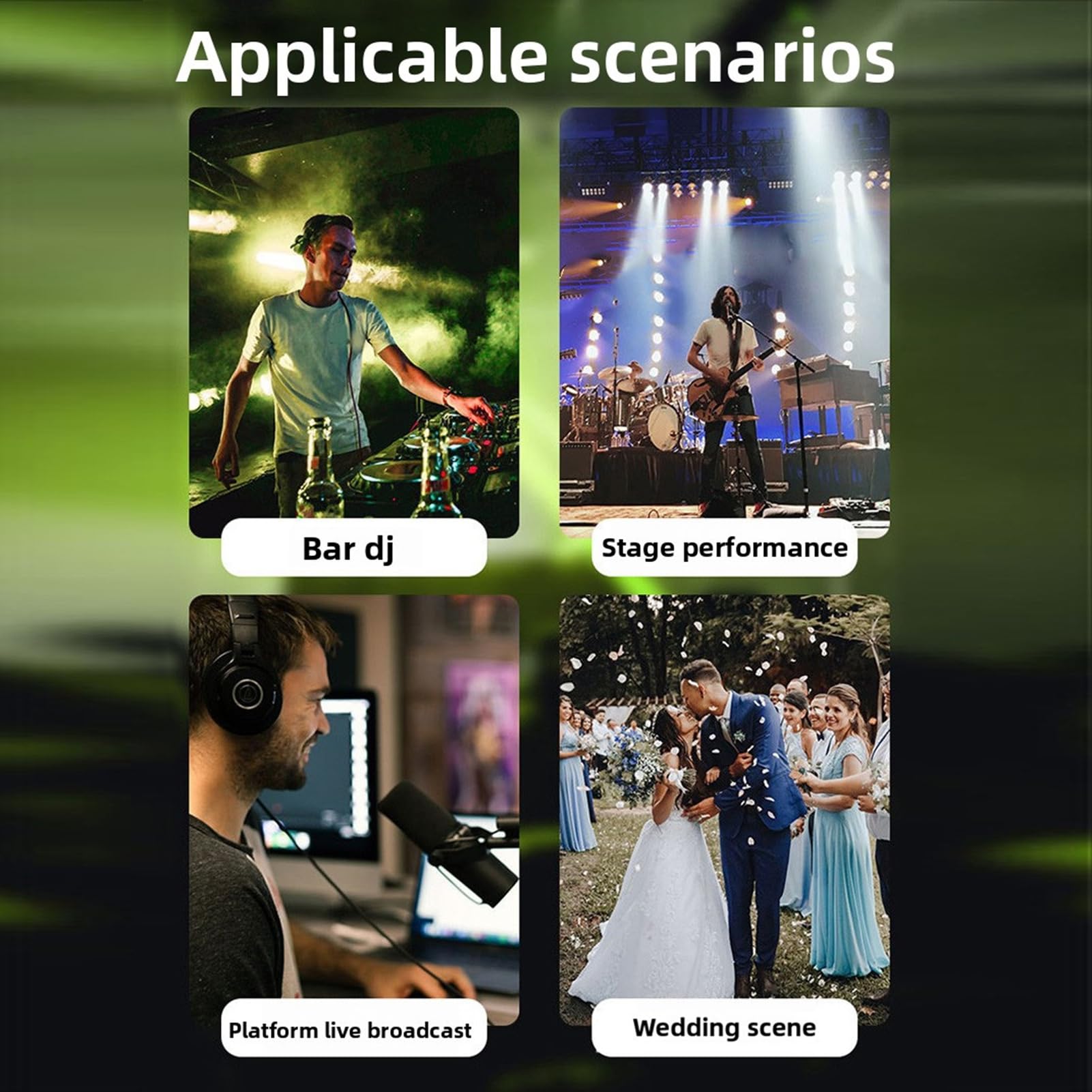 Mezclador de DJ Bluetooth de 4 Canales Consola de Mezcla de Audio, 99 Efectos EQ de 7 Bandas, Interfaz USB de Alimentación Fantasma de 48 V para Grabación en Karaoke Podcast (Enchufe de la