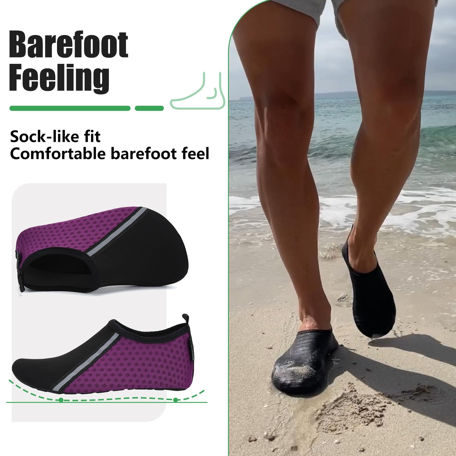 SAGUARO Scarpette da Scoglio Scarpe da Sport Acquatici, Unisex