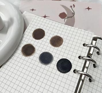 Stamp Eyebrow Powder 10 Reusable Stencils,Waterproof, Eyebrows (Black)