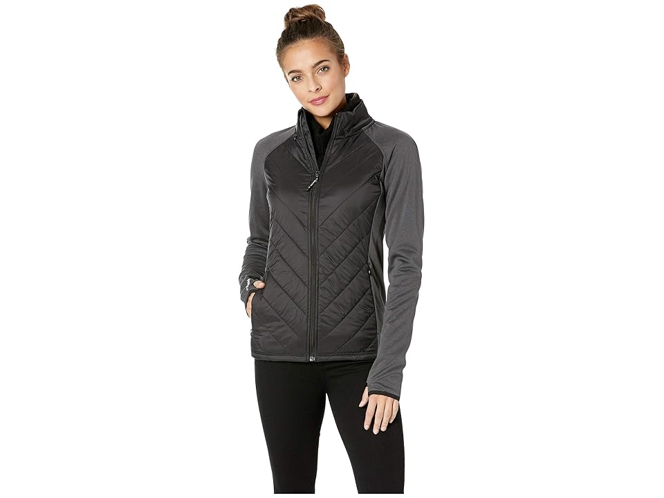 

O'Neill Hooded Baffle Fleece (Black Out) Women's Fleece