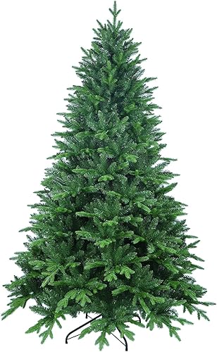 Treepool Árbol de Navidad artificial de 6 pies con puntas de ramas 1910 (957 polietileno y 953 PVC), se siente real, sin luz, abeto de alta calidad,