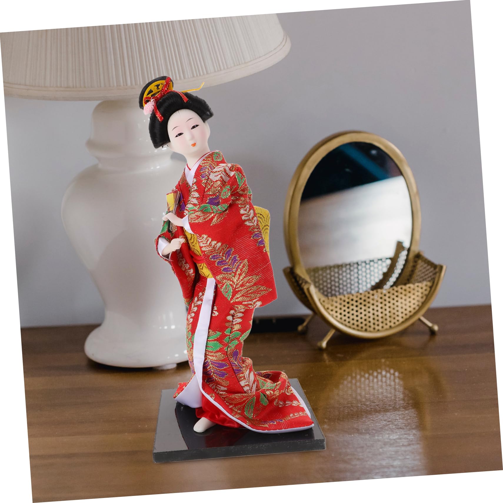 Adorno De Muñeca Kimono Japonesa Decoración De Mesa De Fiesta y Escritorio