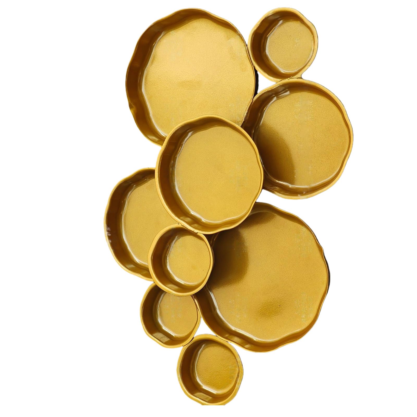 Qisuw 9 Cluster Decorative Bowl Snacks Tray Bowl Chip & Dip Serving Pieces Centerpieces for Party Home Decors Wedding Gifts Chip & Dip Serving Pieces