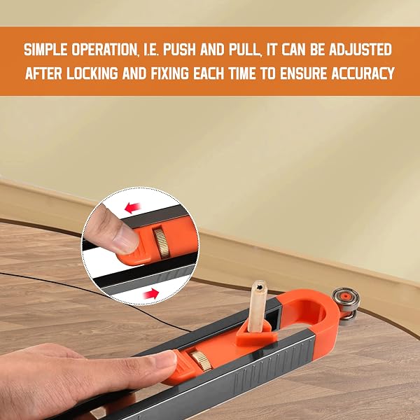 4PCS Scribing Tool Adjustable Contour Gauge MultifunctionProfile Gauge Tool Ensure Accuracy for Home Improvement and Professional Workers for Lnstall Tile Lay Laminate Cut Carpet Check Dimensions - 4