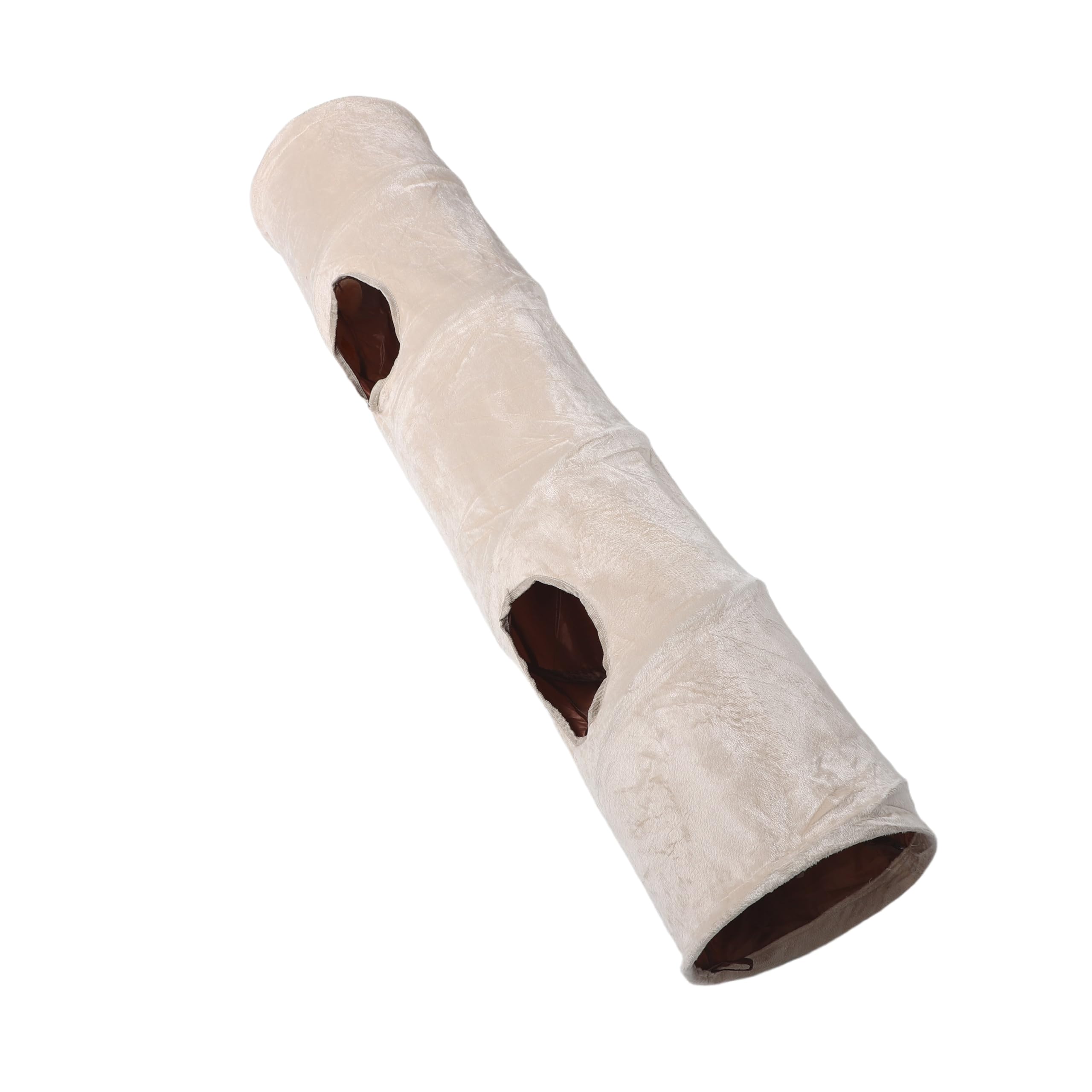 Túnel para gatos con doble refugio y pelota interactiva COLLBATH