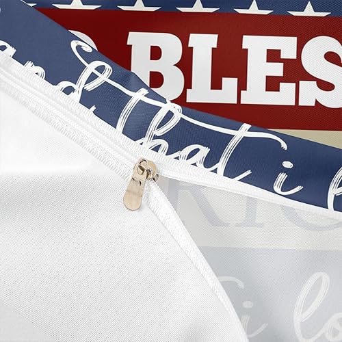 Miniatura 6 de Juego de funda de edredón para el Día de la Independencia, tamaño King, 4 de julio, con bandera estadounidense, juego de funda de edredón de