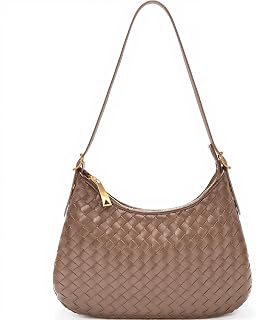 Shoulder Handbags for Women Crossbody Woven Leather Tote Shoulder Bag Purse Hobo Lightweight With Zipper Adjustable Strap