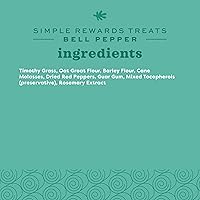 Vista 9 de Oxbow Simple Rewards Golosinas Horneadas de Pimiento Morrón, Golosinas de Conejo y Conejillo de Indias Hechas con Heno Timothy, Aperitivo Saludable