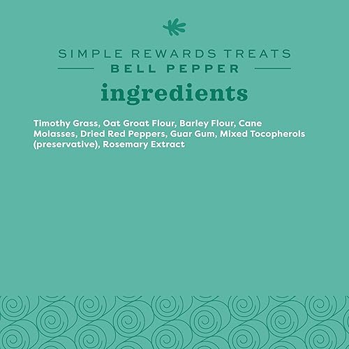 Miniatura 9 de Oxbow Simple Rewards Golosinas de pimiento al horno, golosinas de conejo y conejillo de indias hechas con heno Timothy, aperitivo saludable de