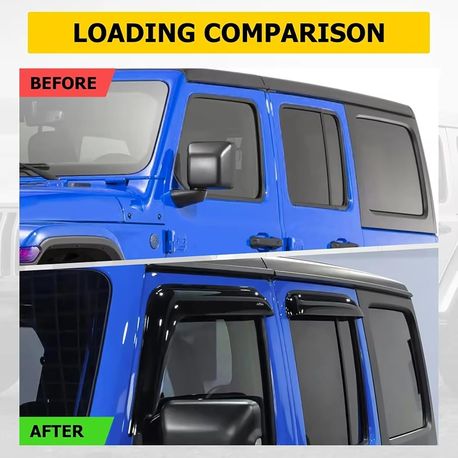 Window Visors Rain Guards Shield for Honda BR-V 2022-2025，Outside Tape-On Sun Guard Vent Visor Side Window Wind Deflectors Accessories