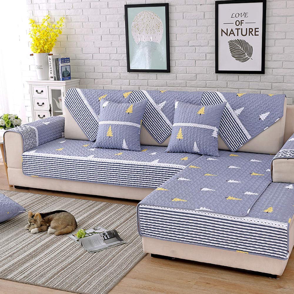Housse protection canapé lavable et tapis anti-dérapant coton