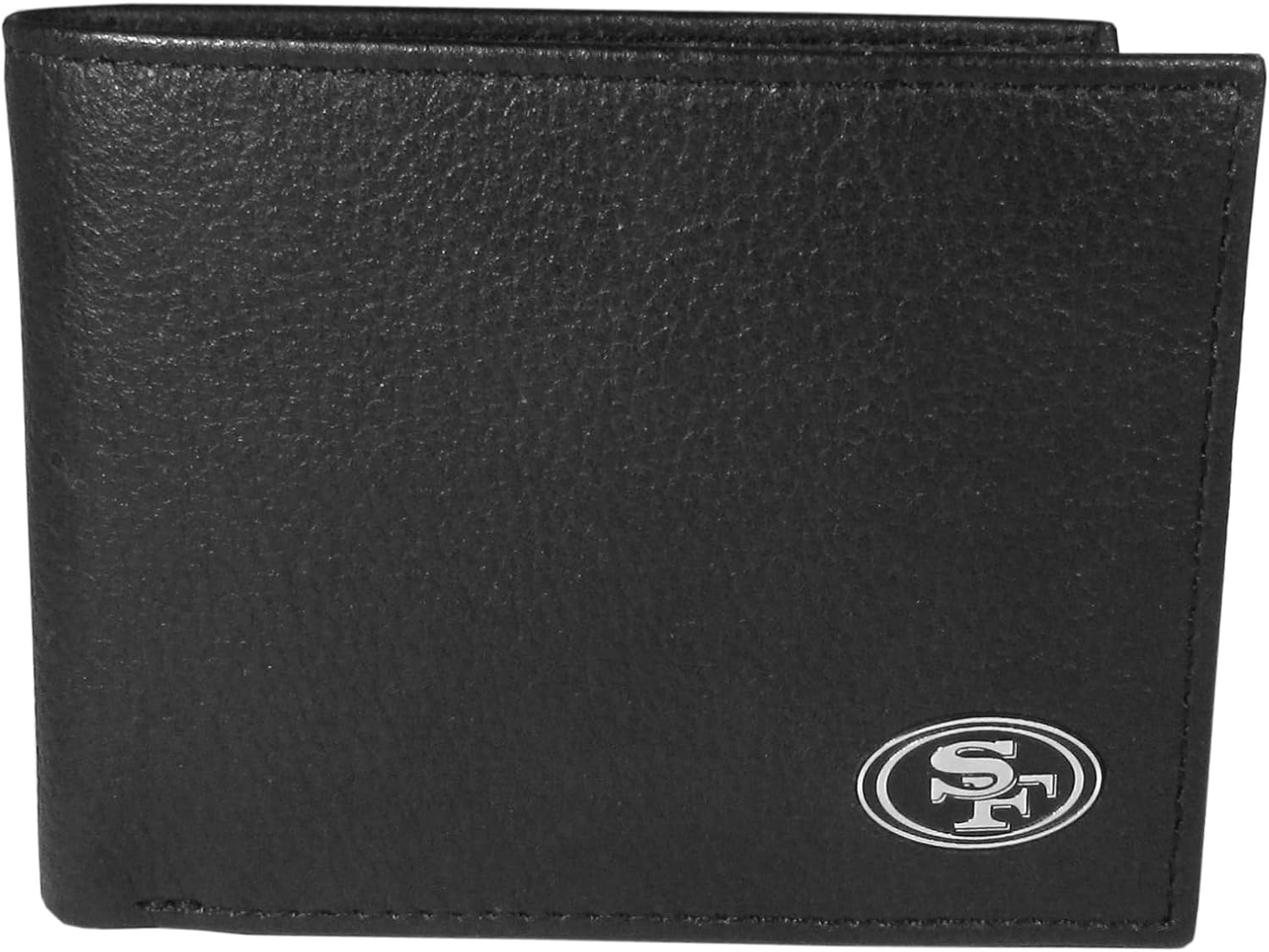 Siskiyou Sports NFL Leather Logo Bi-fold Wallet, Black, One Size