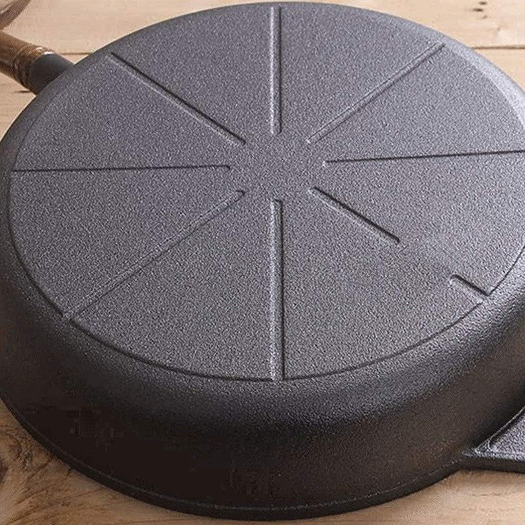 Nonstick Saute Pan, Frying, Multi Function Skillet with Wooden Handle