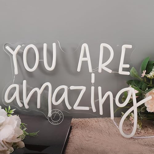 Miniatura 6 de SYLHOME Letrero de Luz de Neón LED Eres Increíble para Dormitorio de Niñas y Niños, Sala de Estar, Salón de Clases, Decoración de Pared Inteligente