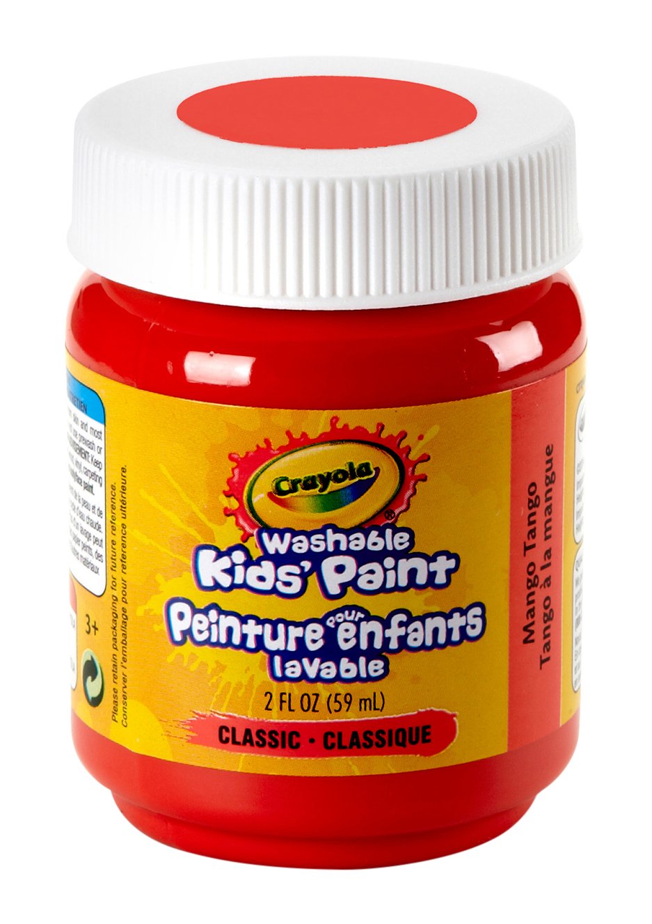 Crayola 2oz Washable Kids Paint Mango Tango Orange Arts Crafts