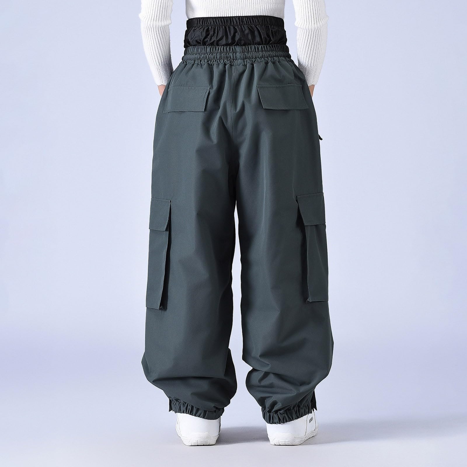 Genérico Hombre Pantalones de Snowboard Suelto Impermeable Invierno Pantalones de Esquí Freestyle Corte Suelto Cómodo Pantalones Técnico Transpirable Aislamiento Caliente Medias de Nieve Pantalones Al