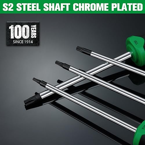 Miniatura 3 de SK Juego de destornilladores de estrella de 5 piezas, juego de destornilladores magnéticos, acero S2, mango SureGrip